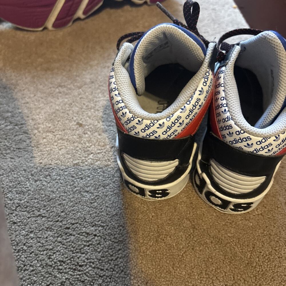 adidas Kids Top Ten RB White Black Size 13 1/2 Kids - Picture 2 of 9